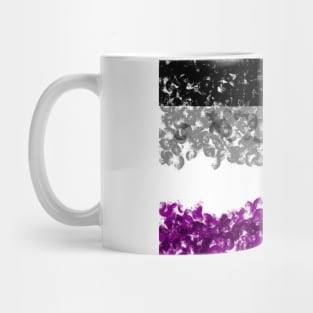 Asexual Flag Crosshatch Design Mug